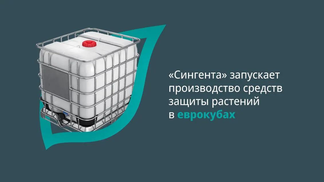 «Сингента» запускает производство СЗР в еврокубах