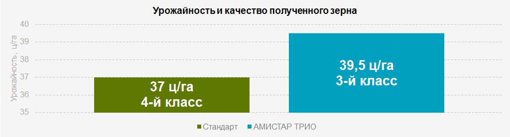 Урожайность и качество зерна