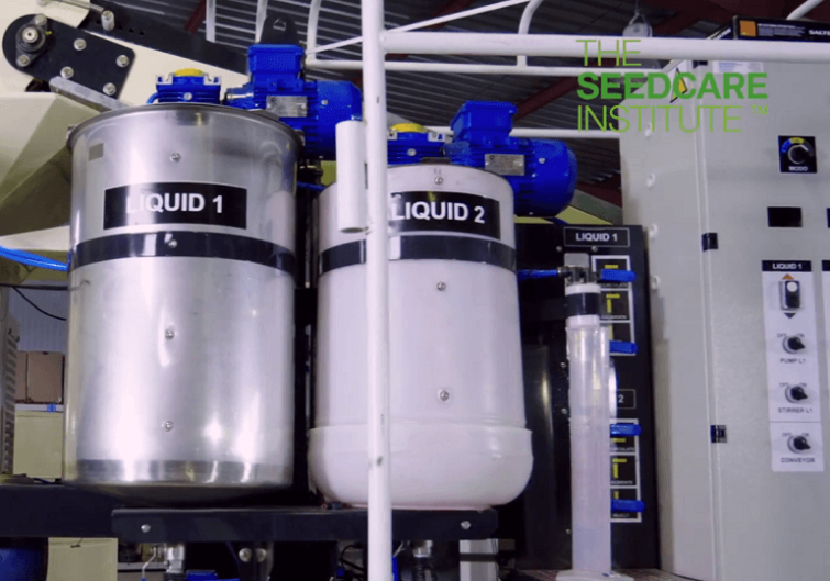 Возможность раздельного нанесения препаратов на семена