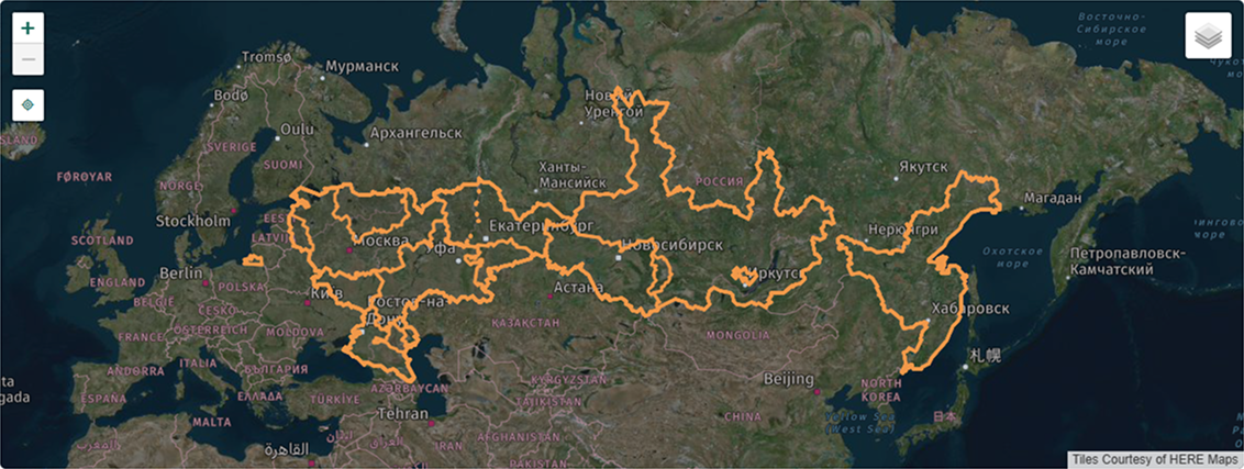 Карта погодных рисков